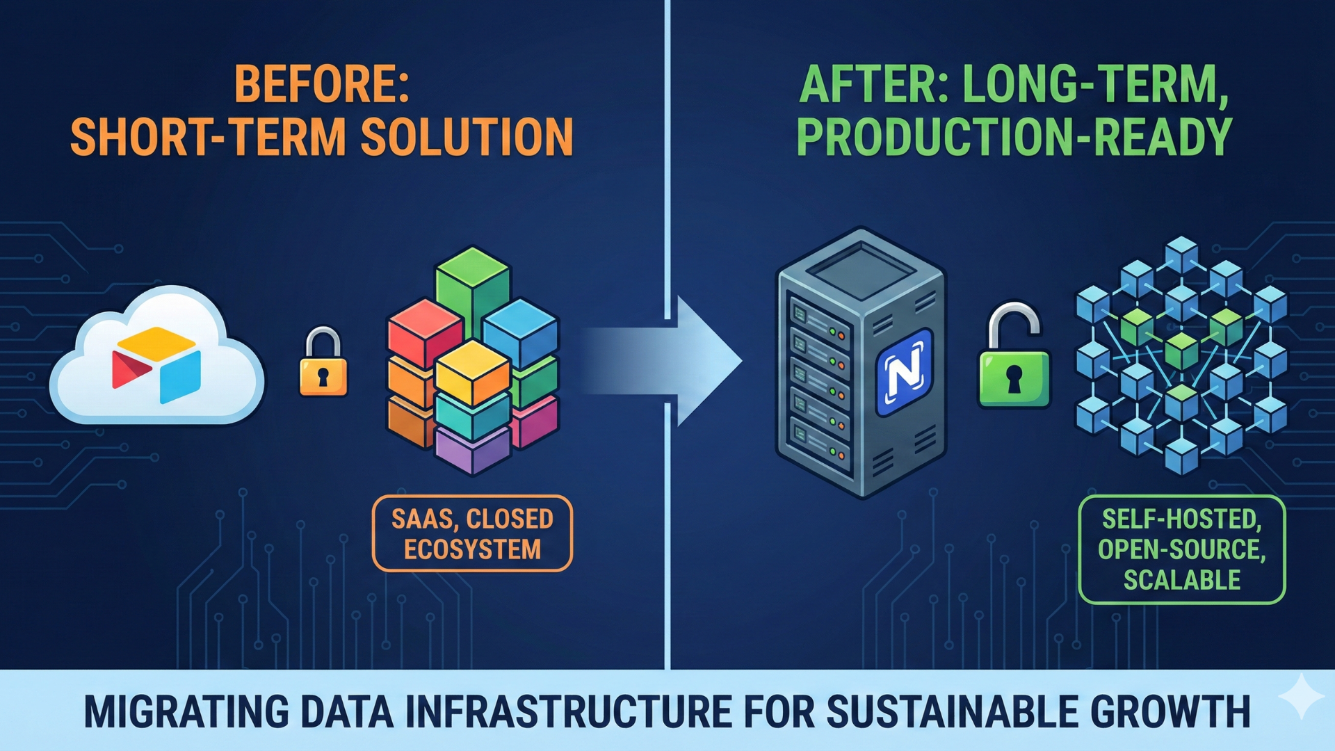Изграждане за дългосрочно: Защо заменихме Airtable с NocoDB (Реален казус), Мариела Славенова, Marinext AI